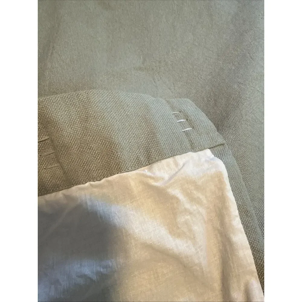 Pottery Barn Light Blue 50 W x 84 L Cotton Linen Curtains. Set of 2 Drapes Pair